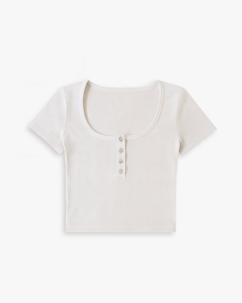 Beige Crop-top