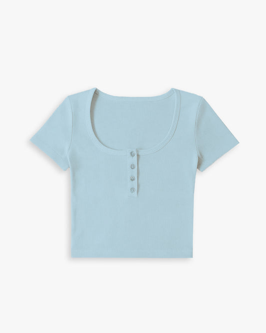 Blue Crop-top