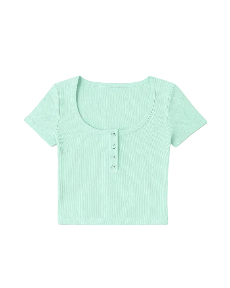 Mint Crop-Top