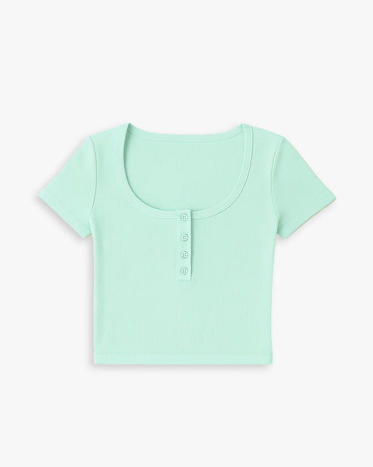 Mint Crop-Top