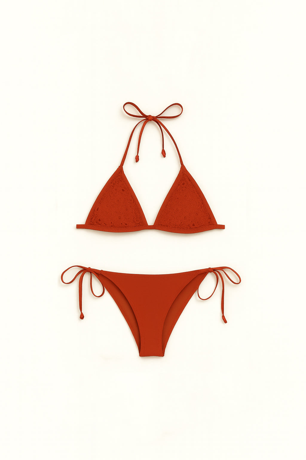 Women's Swimsuit Set Burnt Red